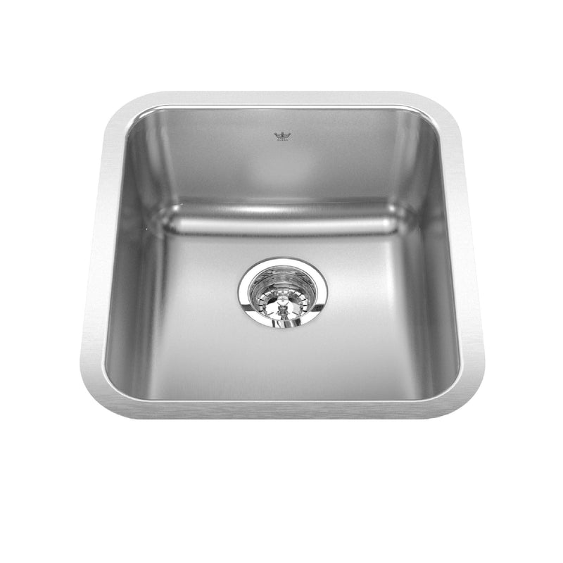 Steel Queen Single Stainless Steel Sink, 16.75x18.75-in C7