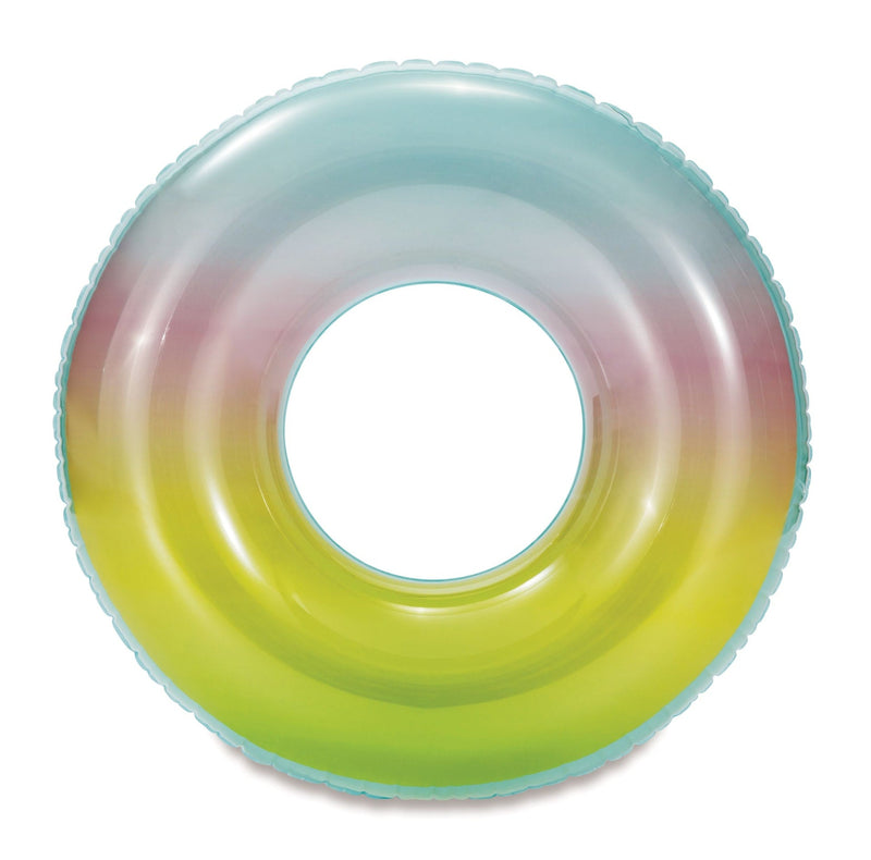 Stella and Finn Inflatable Round Ombre Pool Swim Float/Tube, 36-in T8