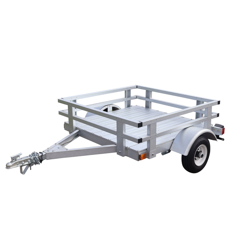 Stirling 4x4-ft Rail Side Galvalume Plus Stirling Kit Trailer V6