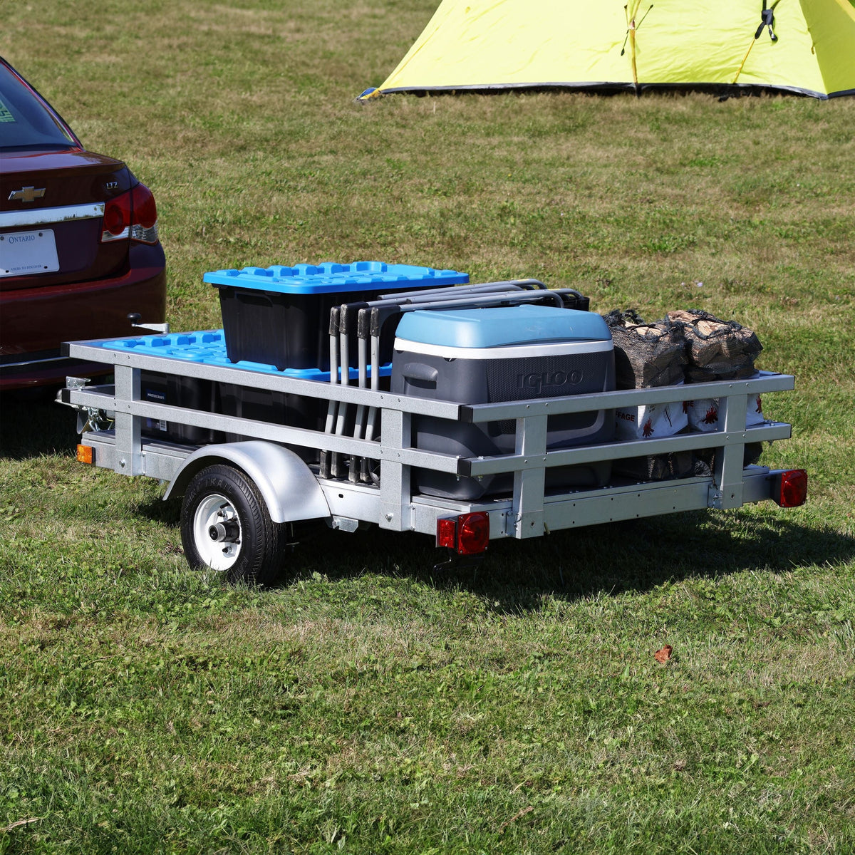 Stirling 4x6-ft Rail Side Galvalume Plus Stirling Kit Trailer