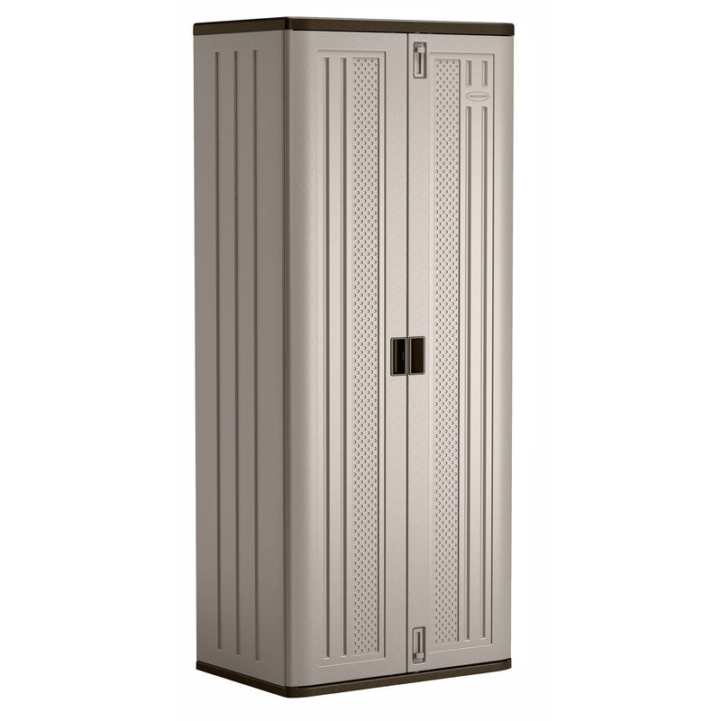 Suncast 19 cu-ft Tall 3-Shelf Resin Storage Cabinet S0