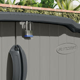 Suncast Glidetop 98-cu-ft Dove Grey Horizontal Shed