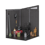 Suncast Modernist 6x5-ft Peppercorn/Black Storage Shed