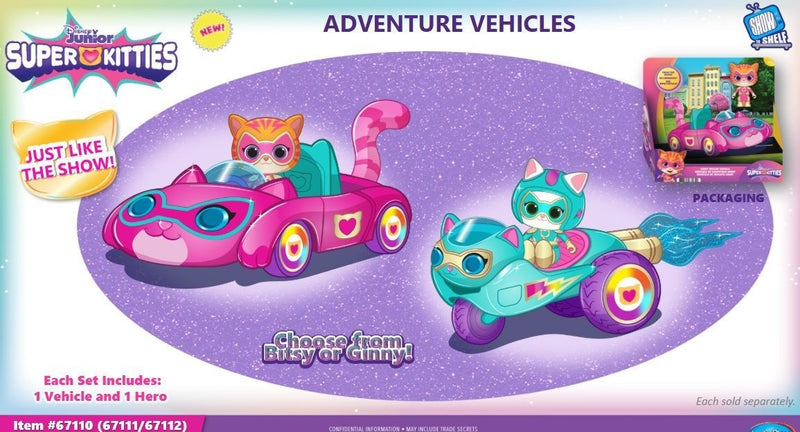Superkitties Adventure Vehicles, Assorted J3
