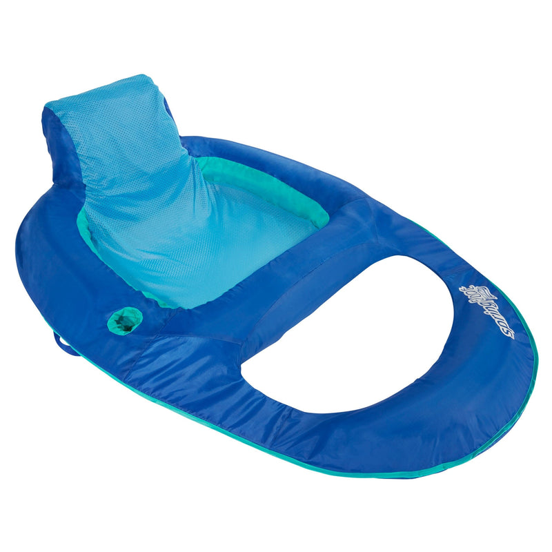 Swimways Springfloat Recliner Pool Lounger with Built-in Cup Holder, Ages 15+ W6