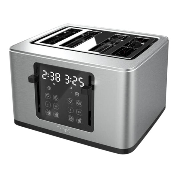 T-fal 4-Slice Stainless Steel Digital Toaster, Extra wide slots, 7 Browning levels D3
