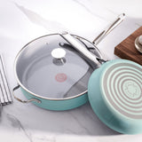 T-fal Inspire Ceramic Non-Stick 5qt Jumbo Cooker, Mint