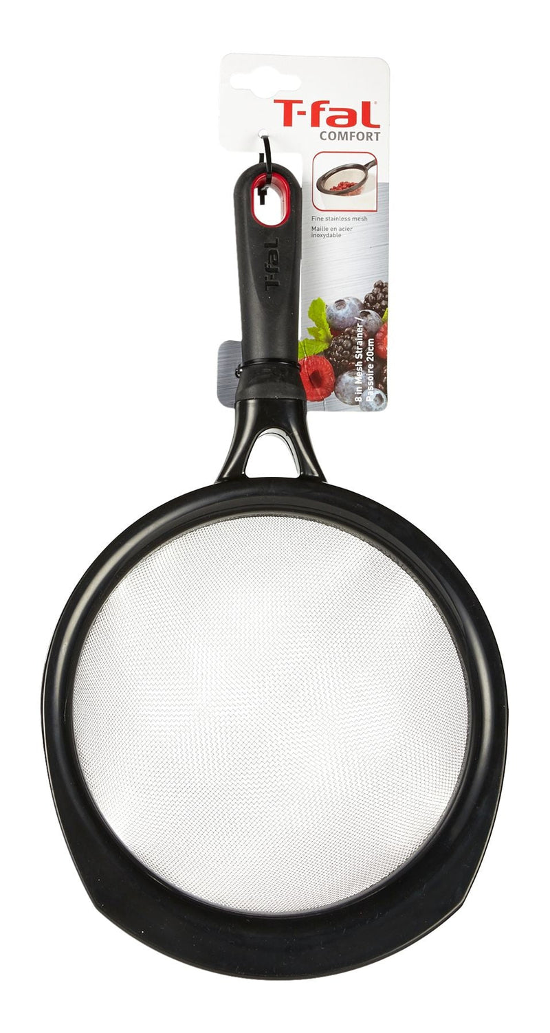 T-fal Plastic Strainer with Stainless Steel Wire Mesh, 8-in N0