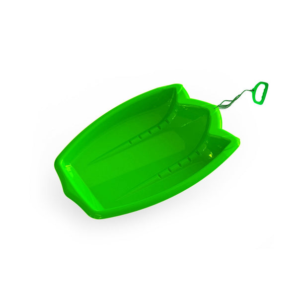 T-Rex Dinosaur Paw Kids' 1-Person Plastic Winter Snow Sled/Toboggan with Tow Rope K9