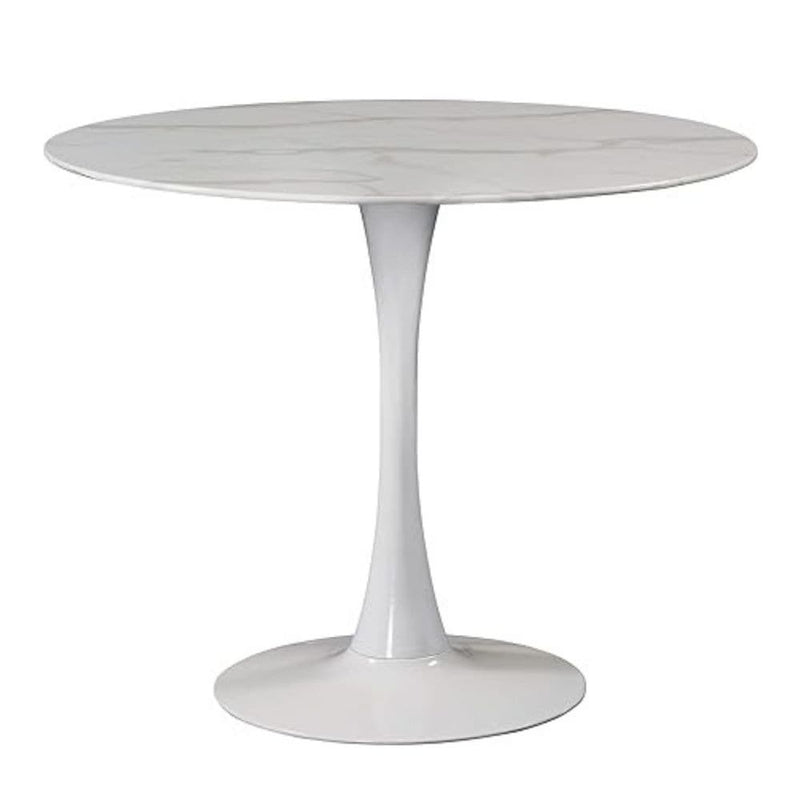 Take Me Home Leo Faux Marble Dining Table Tulip Base Y6