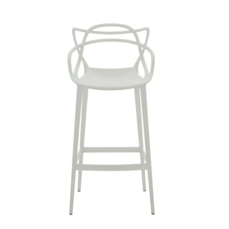 Take Me Home White Molded Polypropylene Keeper Stool U9