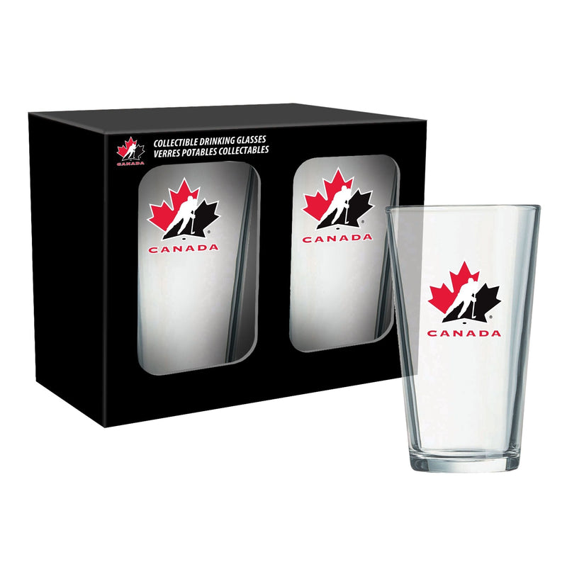 Team Canada Hockey Mixing Pint Glass Box Set, 2-pk, 16-oz N9