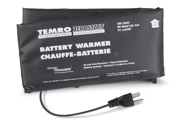 Temro Zerostart 2800063 Battery Warmer/Blanket, 80W, 36-in S3