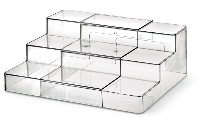The Home Edit by iDESIGN Clear 3-Tier Expandable Organizing Storage Shelf A8