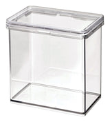 The Home Edit by iDESIGN Clear Stackable Medium Canister with Air Tight Lid, 1.42-L