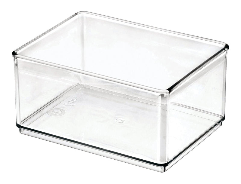 The Home Edit by iDESIGN Clear Stackable Medium Shallow Organizing Storage Bin, 1.2-L P6