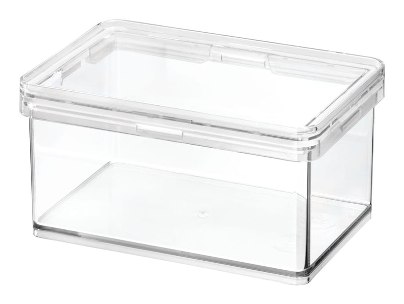 The Home Edit by iDESIGN Clear Stackable Small Canister with Air Tight Lid, 0.47-L V2
