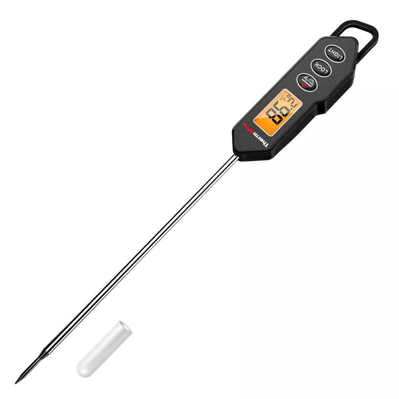 ThermoPro Digital Instant-Read Food & Meat Thermometer with Built-in Magnet & Hook, Black X3