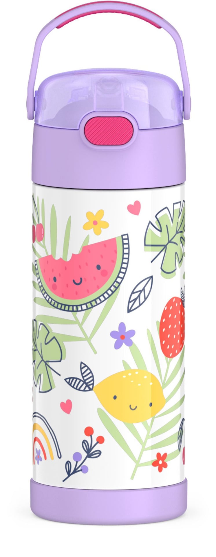 Thermos Rainbow Fruit Stainless Steel Insulated Water Bottle, 14-oz C6
