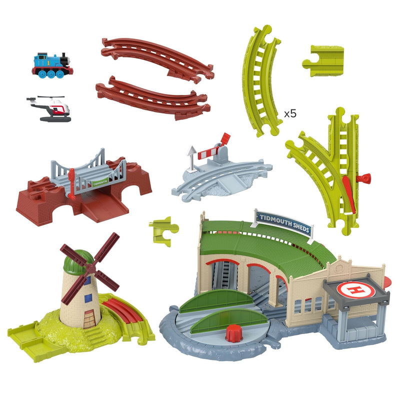 Thomas and Friends Tidmouth Sheds Pushalong Trackset Q9