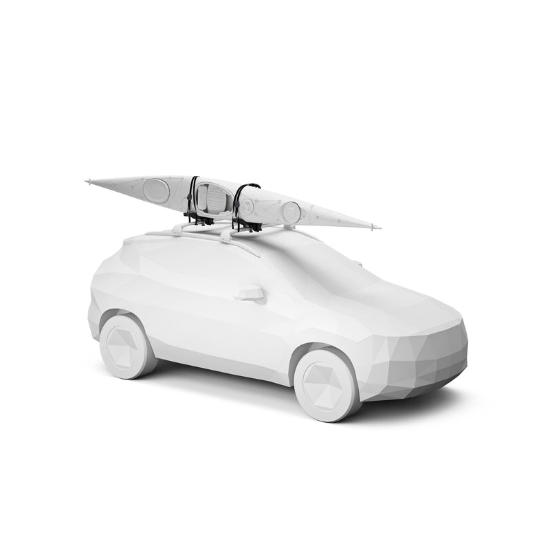 Thule Compass Black Vertical Kayak Rack with Hardware T5