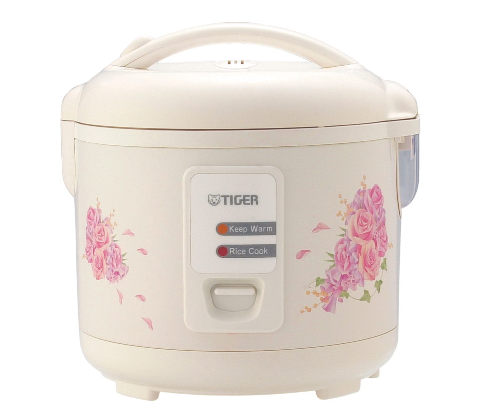 Tiger Non-Stick Rice Cooker & Steamer, White, 5.5 Cups