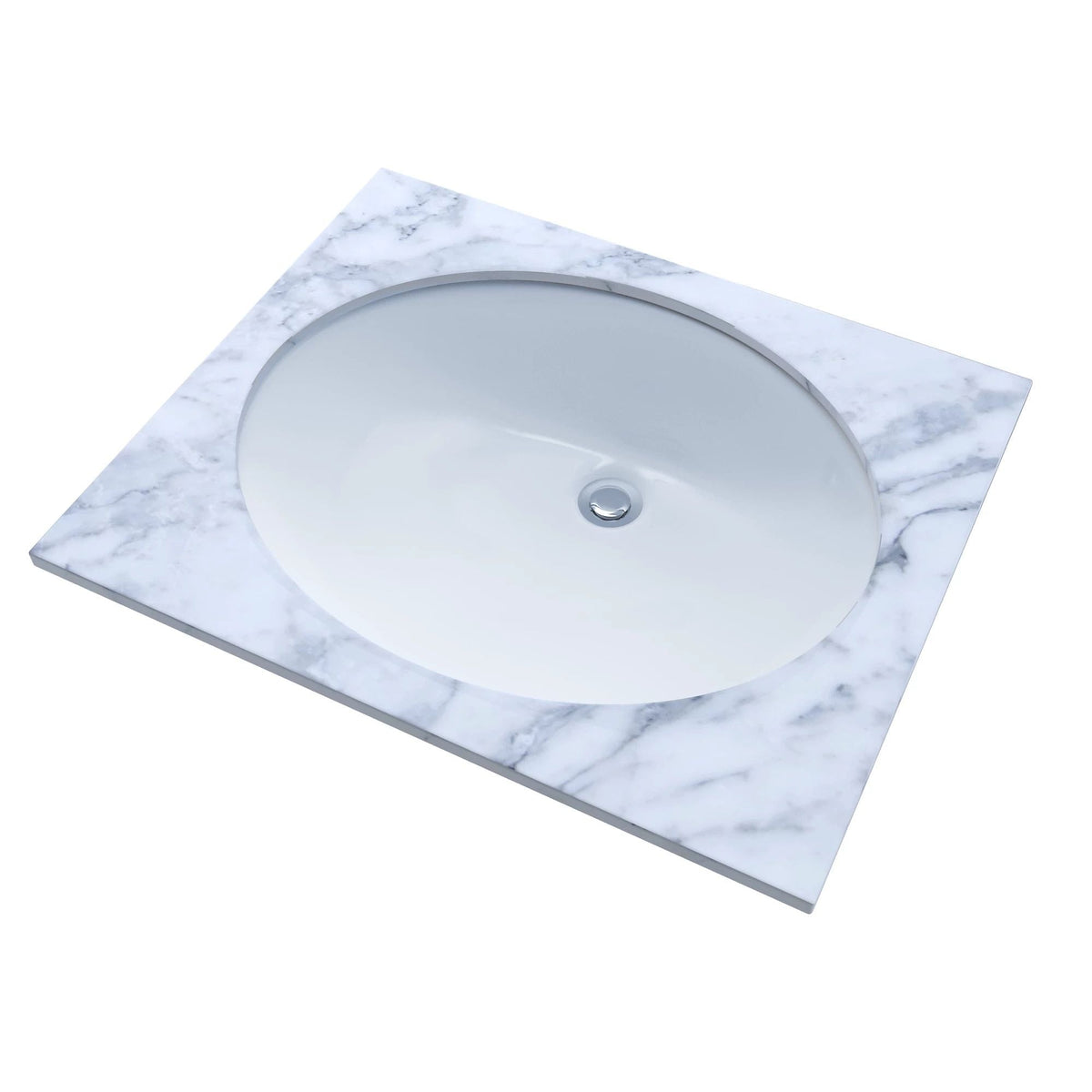 Toto 17x14-in Oval Vessel Cotton Undercounter Sink/Lavatory