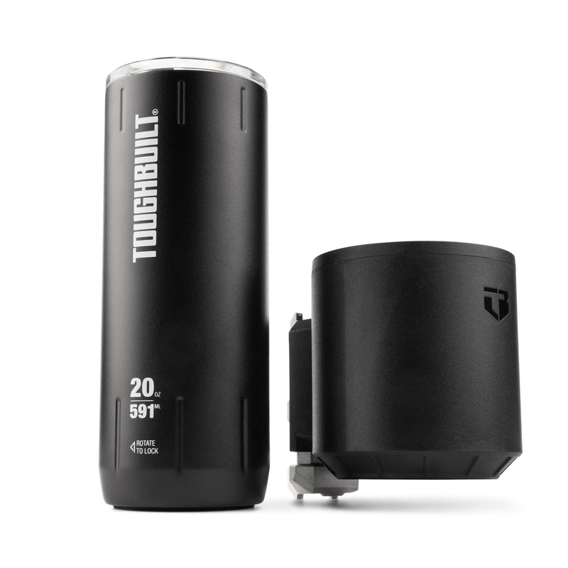 ToughBuilt StackTech Stainless Steel Tumbler & Holder, 20-oz P9