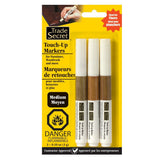 Trade Secret Medium Touch Up Markers for Wood, Medium Brown, 3-pk