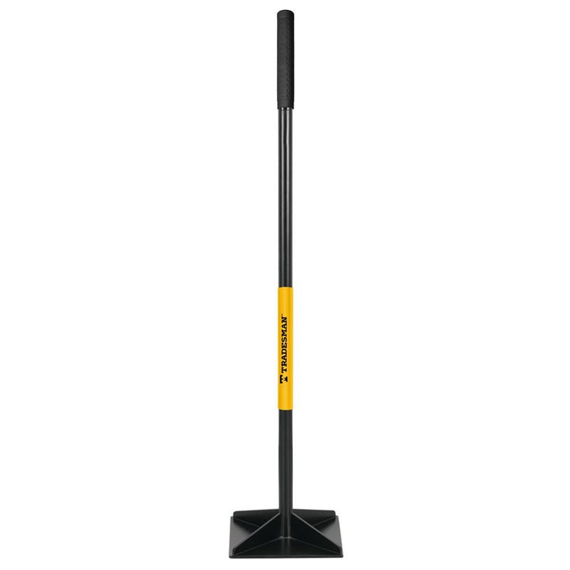 Tradesman Steel Leveling Garden Tamper with Rubber Grip, 10-in x 10-in A6