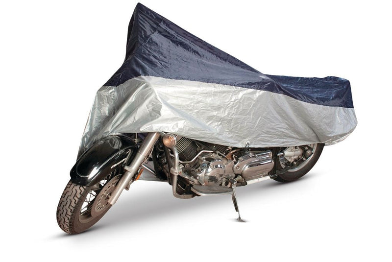 TRIPEL 200 Series Fabric Motorcycle Cover for Water & UV Resistance, Large F0