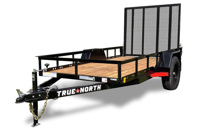 True North 60-in x 10-ft Landscape Utility Trailer with Ramp Gate I7