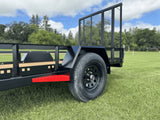 True North 60-in x 10-ft Landscape Utility Trailer with Ramp Gate
