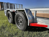 True North 83-in x 16-ft Tandem Axle Utility Trailer, Galvanized