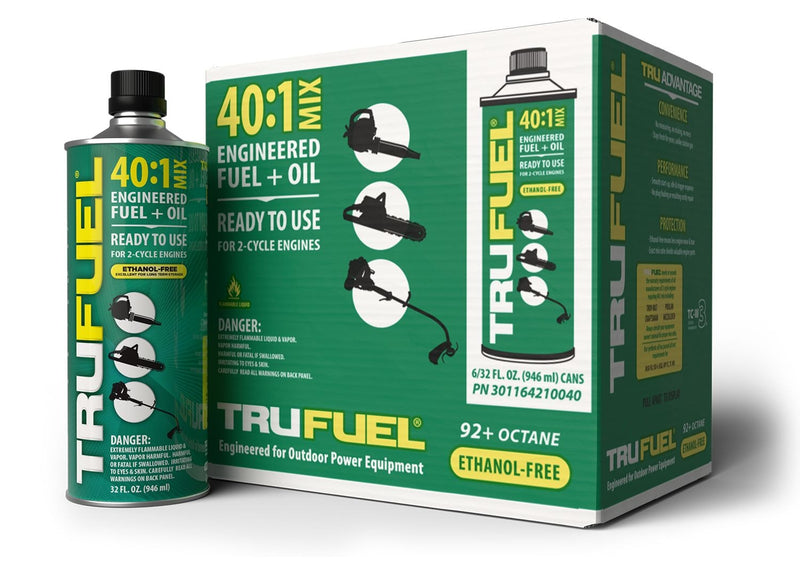 TruFuel 40:1 Pre-Mixed Gas & Oil for 2-Cycle Engines, 946 ml P6