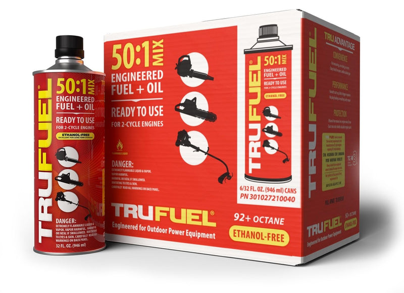 TruFuel 50:1 Pre-Mixed Gas & Oil for 2-Cycle Engines, 946 ml O5