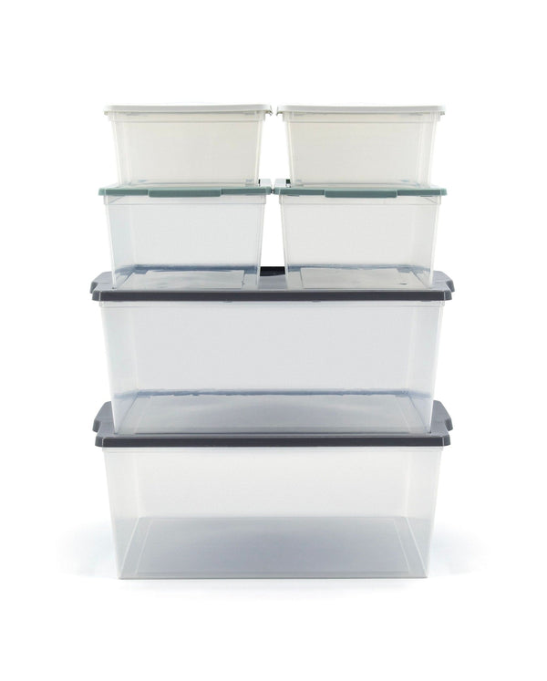Tuff Store Modbox Modular Storage Bin with Lid, 8-pk G3
