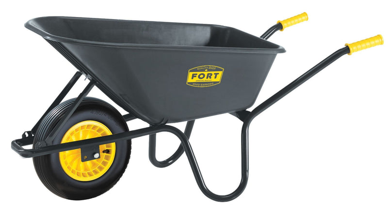 TUFX Poly Tray 1-Wheel Garden/Yard Wheelbarrow, 6-cu-ft N9