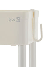 type A 3-Tier Slim Storage Cart, Lockable Wheels