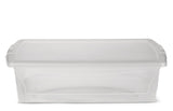 type A Clarity Transparent Storage Box with Lid, 25-L
