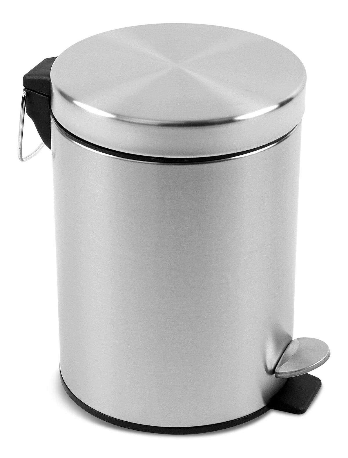 type A Mini Stainless Steel Circular Step Garbage Can, 5-L