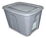 type A Restore Stackable Storage Box with Lid, 68-L, Grey