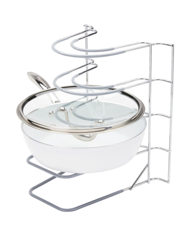 Type A Stay 5-Slot Kitchen Cabinet/Cupboard Storage Rack For Bakeware/Trays/Pans/Lids, Chrome P1
