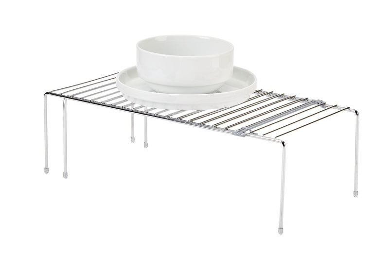 Type A Stay Expandable Storage & Organizer Shelf Rack For Kitchen Cupboard/Cabinet, Chrome X5