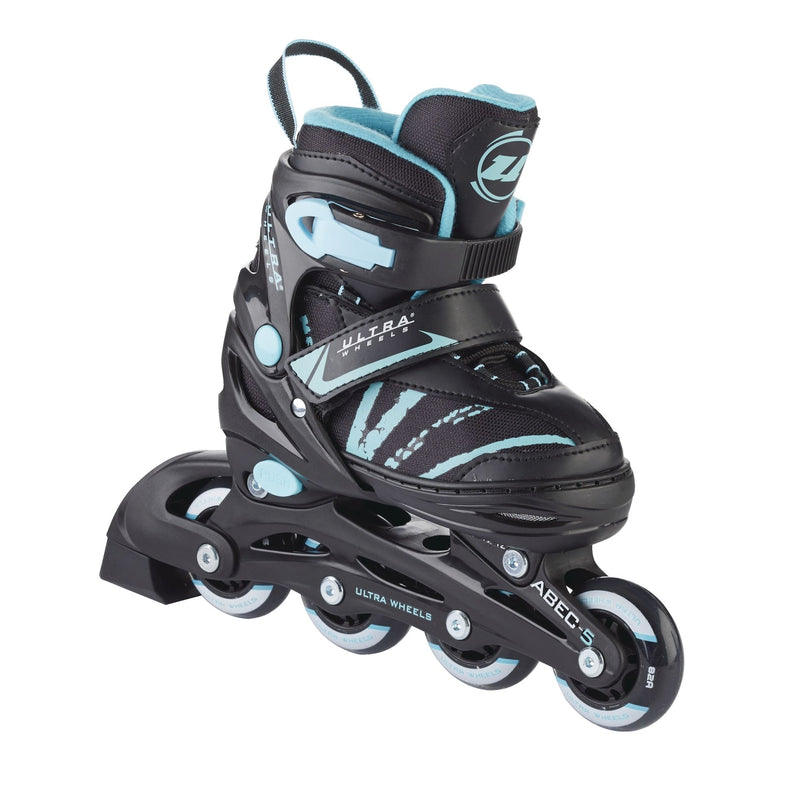 Ultra Wheels Adjustable Inline Skates, Teal, Assorted Sizes S1