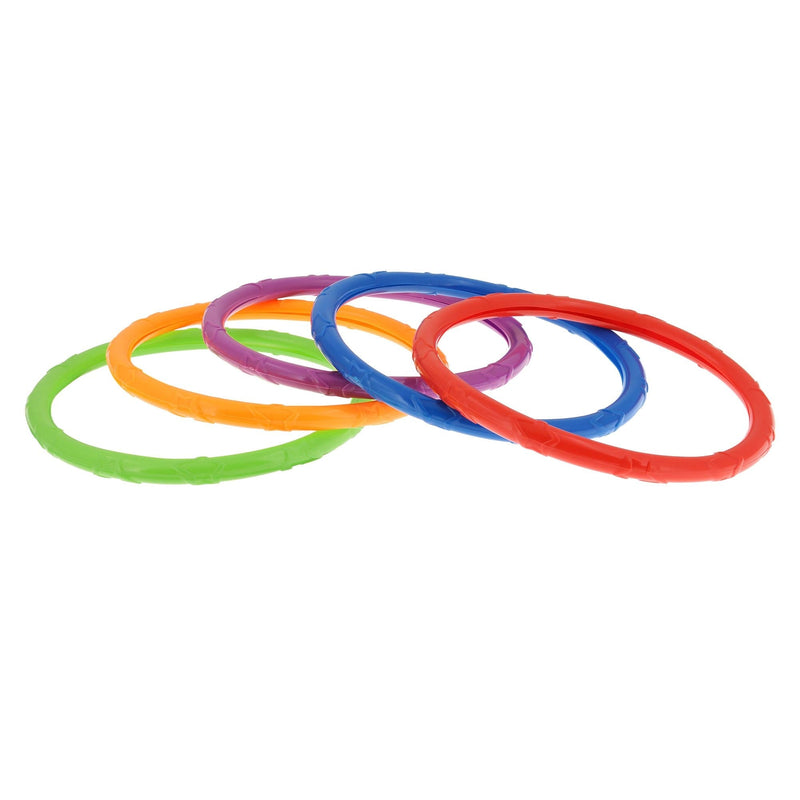 Underwater Dive Rings Pool Kids' Collection Game, Multi-Coloured, 5-pk, Ages 5+, for Beach/Pool Fun Activities F2