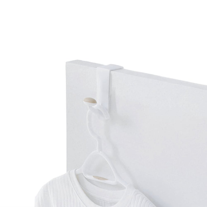 Urbana Plastic Single Over the Door Hook, White, 7.5-in G2