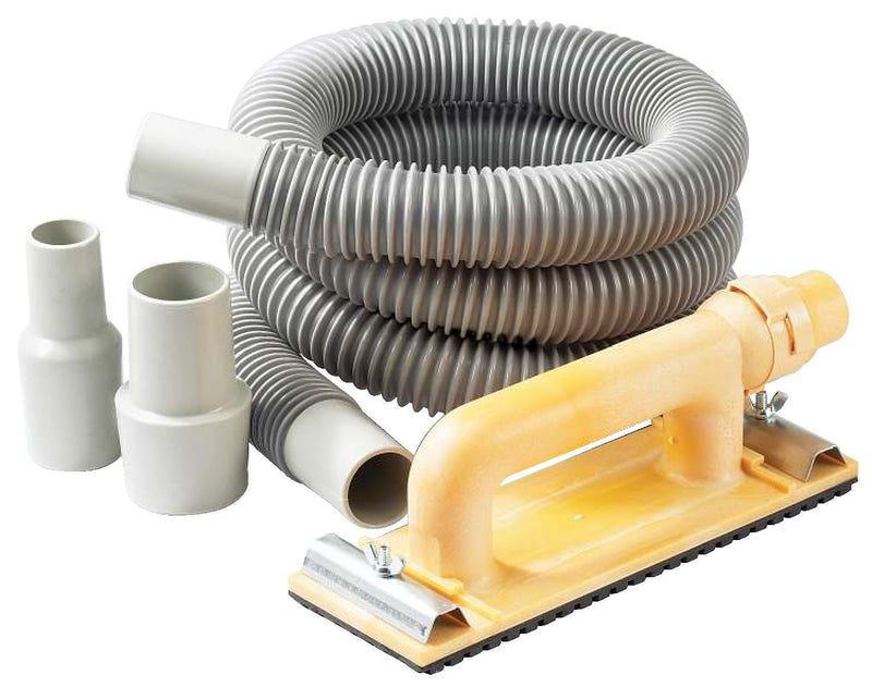 Vac-Hand Dust-Free Sander Kit with 6-in Hose, Shop-Vac/Vacuum Adaptors & Medium Grit Sandpaper P9
