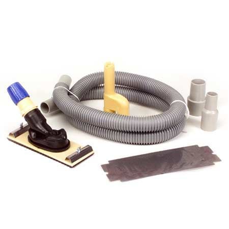 Vac-Pole Dust-Free Sander Kit with 6-in Hose, Shop-Vac/Vacuum Adaptors & Medium Grit Sandpaper V7