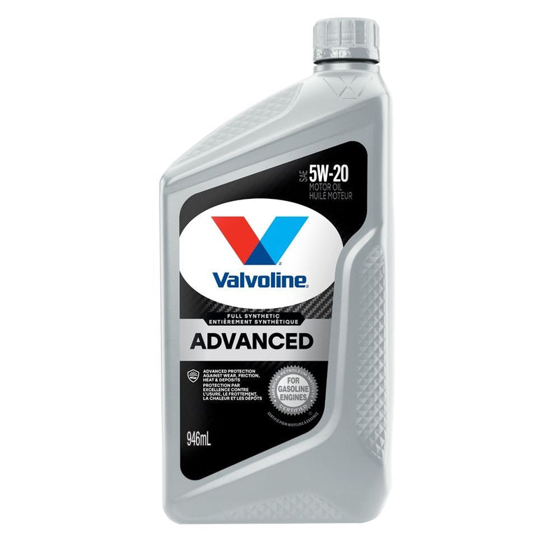 Valvoline 5W20 Advanced Synthetic Engine/Motor Oil, 946-mL O8